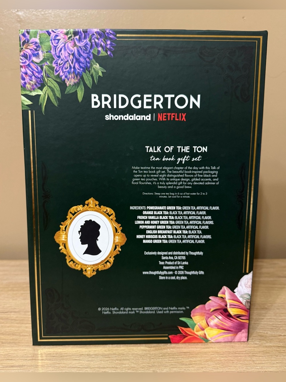 NWT BRIDGERTON ‘Talk of the Ton’Tea Book Gift Set. - Picture 2 of 5